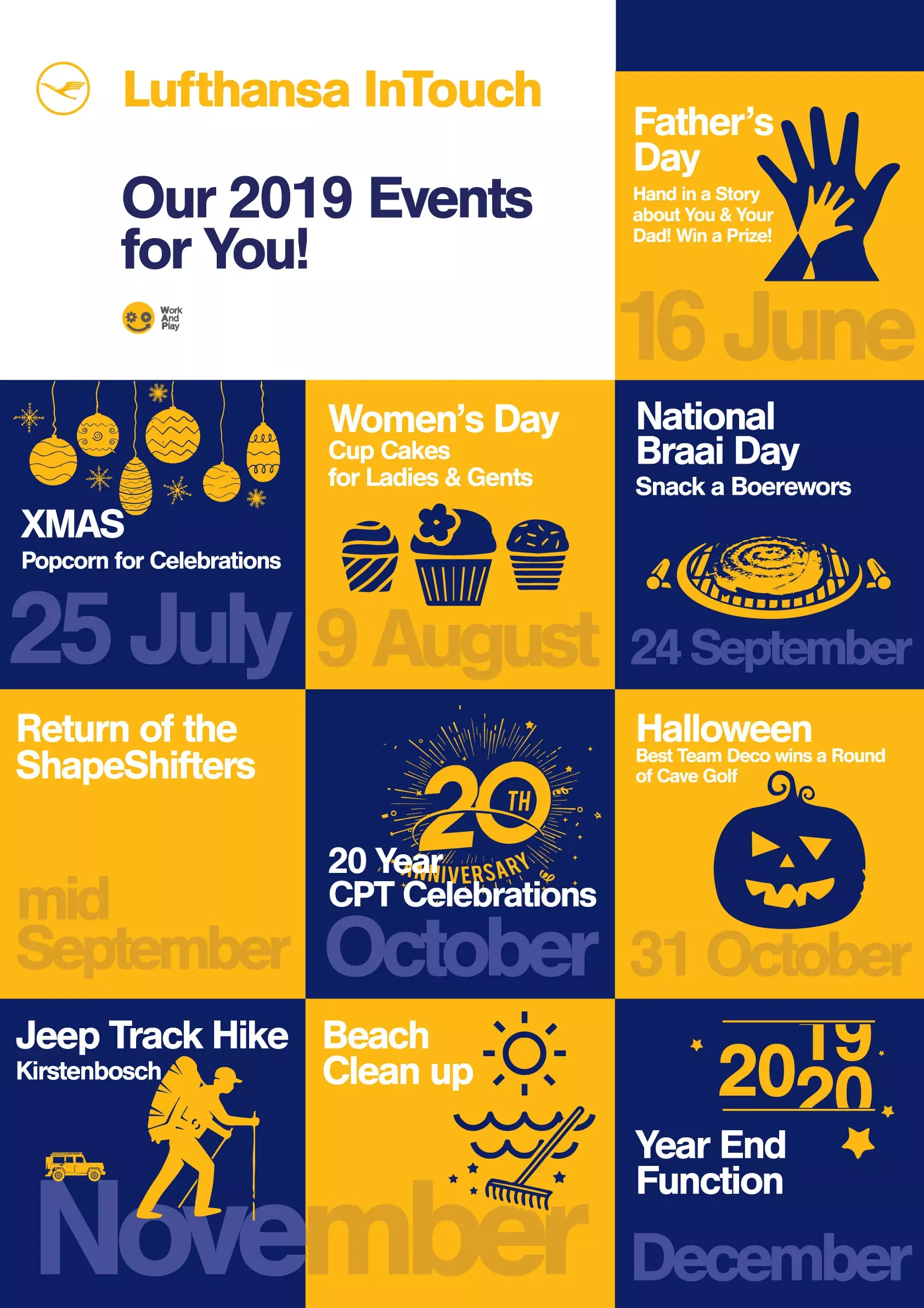 Lufthansa intouch 2019 events poster